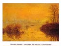 Claude Monet - Pr do sol em Lavacourt - detalhe